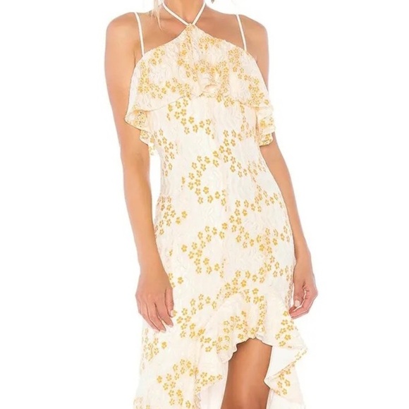 Lovers + Friends Oorja Floral Lace Midi Dress Size M NWOT - Picture 1 of 16